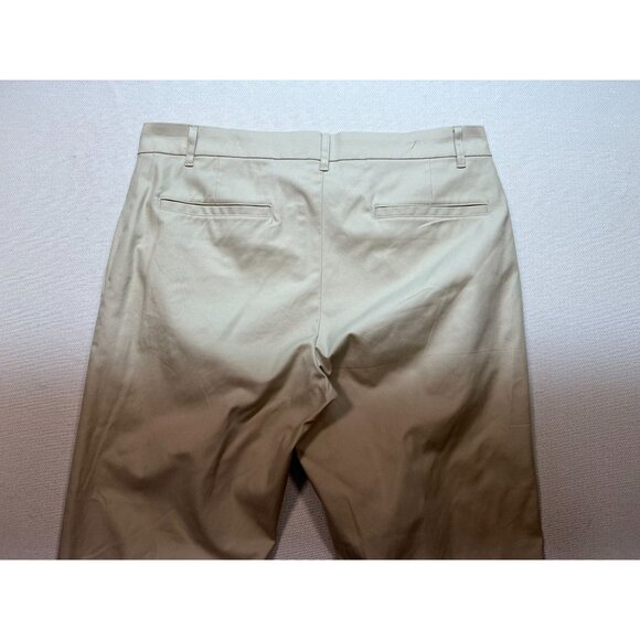 Jos. A. Bank Mens Traveler Tech Slim Fit Chino Pants Flat Front Size 35x30 Beige - Picture 8 of 9